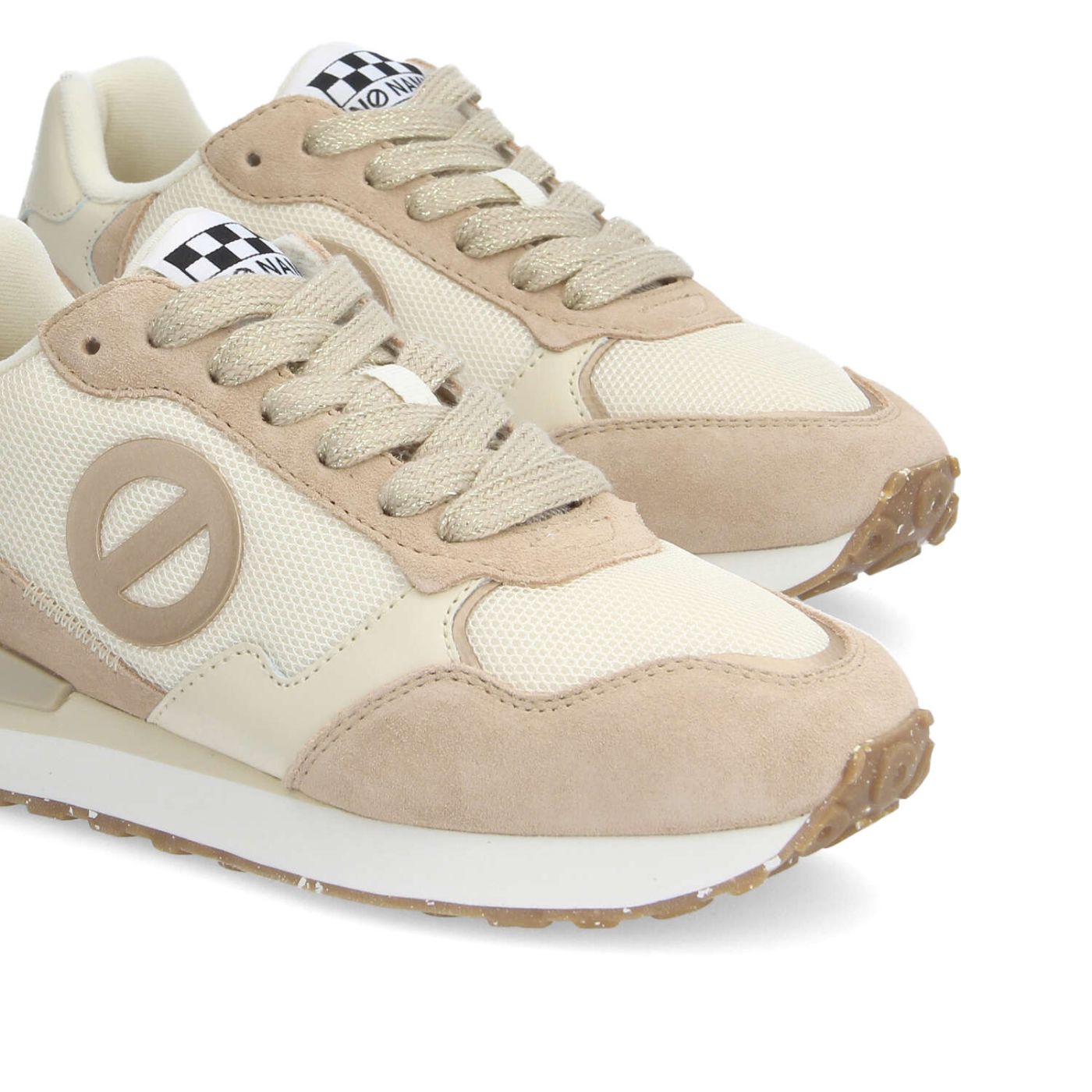 TOVA RUNNER W - SUEDE/MESH/NAPP - BEIGE/BIANCO SPORCO